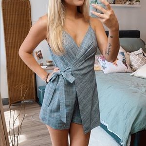 Plaid romper